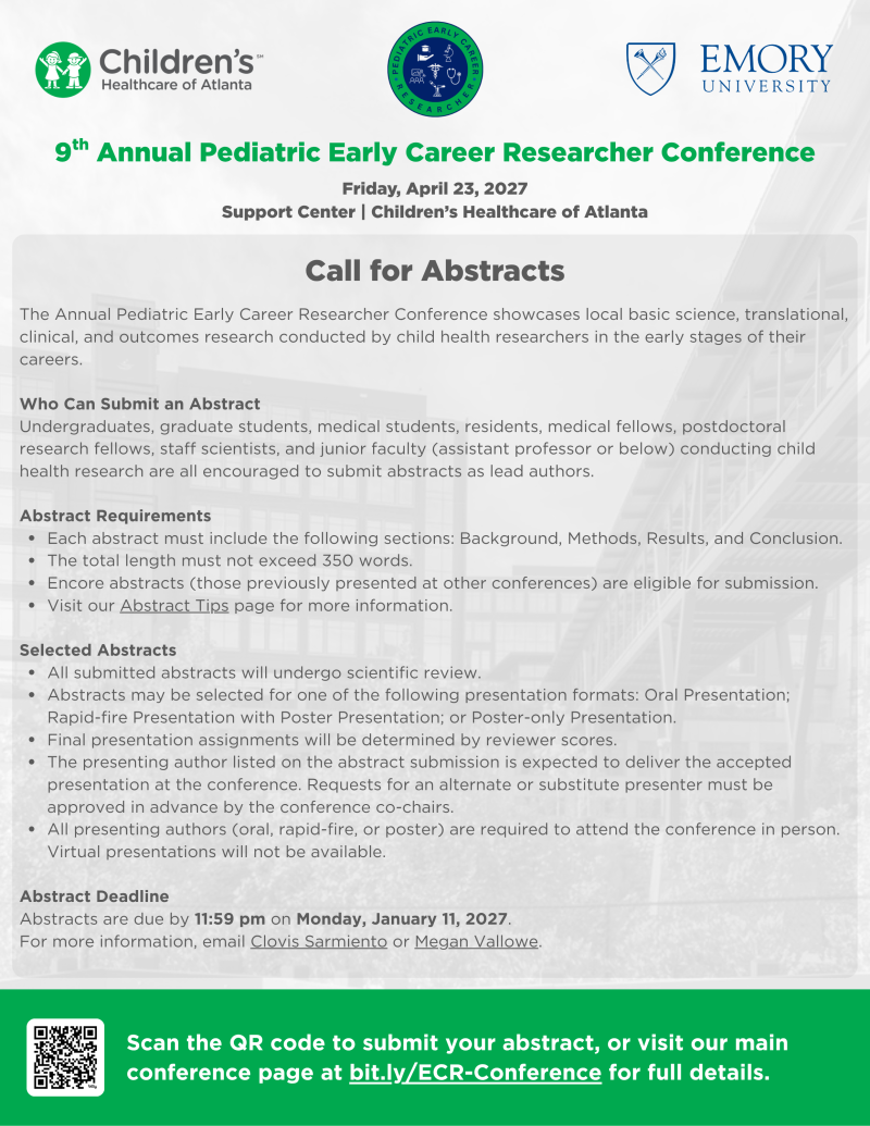 2027 ECR Call for Abstract Flyer