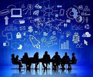 Group of people sharing ideas Group of people sharing ideas